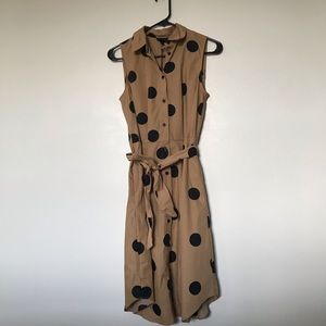 NWT Who What Wear Polkadot Shirt Dress